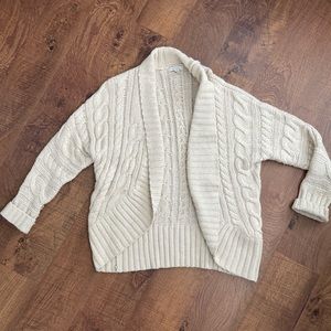 Cream Sweater Cardigan